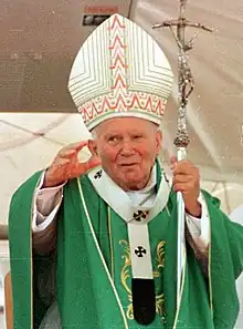 Jean-Paul II avec la férule