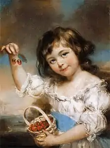 Petite fille aux cerises, 1780Musée du Louvre