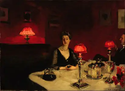 The Dinner Table (Mr et Mrs Albert Vickers, frère et belle-sœur de Thomas Vickers), 1884