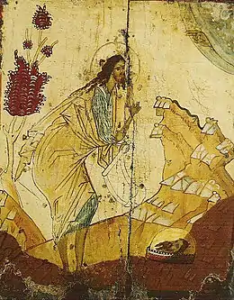 Saint Jean Baptiste (icône) XV s.- Musée de Vologda.