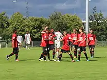 Photographie de l'équipe U19 du Stade rennais en 2011.