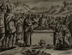Illustration de l’offrande pascale (Jollain, 1670)