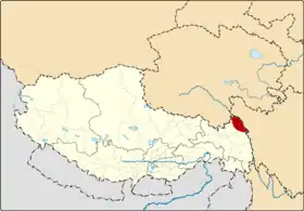 Localisation de Jiāngdá Xiàn