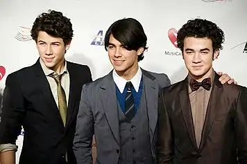 Les frères Jonas en 2009