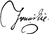 signature de Jonas Lie