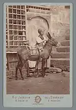 [Jeune homme et son âne], portrait-carte, 1869-1890, Amsterdam, Rijksmuseum.