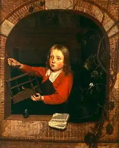 Garçon à la cage à oiseau (vers 1667), La Haye, musée Bredius