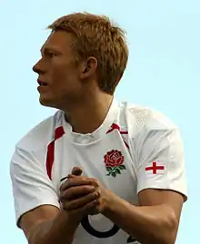 Photo en buste de la statue de cire de Jonny Wilkinson