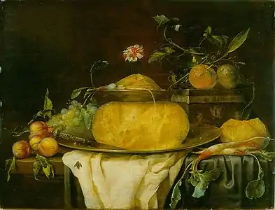 Joris van Son, Nature morte au fromage (années 1650).