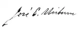 signature de José Evaristo Uriburu