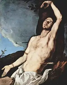 Saint Sébastien (1651), huile sur toile, Musée San Martino, Naples.