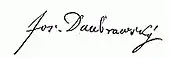 signature de Josef Dobrovský