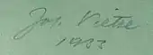 signature de Josef Vietze