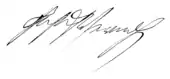 signature de Josef Werndl