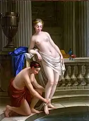 Joseph-Marie Vien, Jeune fille grecque au bain, 1767, musée d'art de Ponce