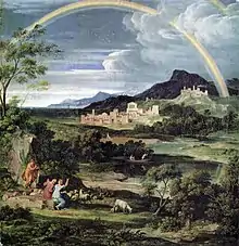 Joseph Anton Koch : Paysage avec arc-en-ciel (1805)