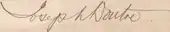 signature de Joseph Doutre