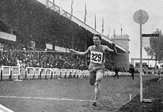 Joseph Guillemot vainqueur du 5000 mètres aux JO de 1920