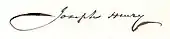 signature de Joseph Henry