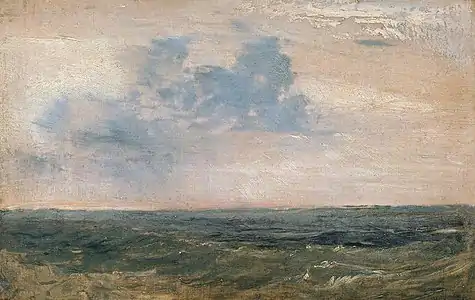 Étude de la mer et du cielîle de Wight, 1827Tate Britain, Londres.
