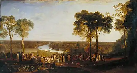 Richmond Hill à l’occasionde l’anniversaire du prince régent, 1819Tate Britain, Londres
