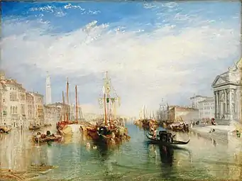 Joseph Mallord William Turner,Le Grand Canal de Venise (1835), 90 × 120,3 cm.