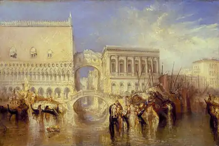 Venice, the Bridge of Sighs, 1840.