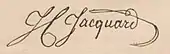 signature de Joseph Marie Jacquard