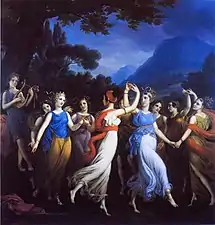 La Danse des Muses, 1832, localisation inconnue.