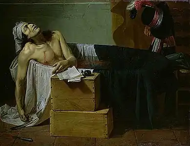 La mort de Marat de Joseph Roques