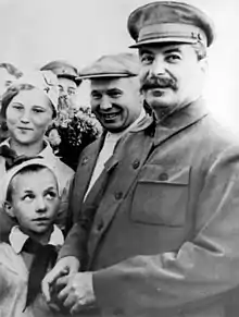 Khrouchtchev et Staline en 1938