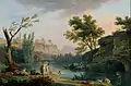 Soir d’été, paysage en Italie, Claude-Joseph Vernet 1773. H. 89 cm. Musée national de l'art occidental, Tokyo.