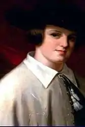 Ce portrait de Joseph de Riquet de Caraman-Chimay adolescent est réalisé par sa tante, Rosalie de Riquet de Caraman-Chimay (1814-1872).