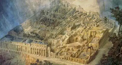 Joseph Gandy (en), Soane's Bank of England as a Ruin (1830).