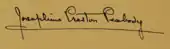 signature de Josephine Preston Peabody