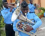 Fanfare de la police municipale ivoirienne à Abidjan