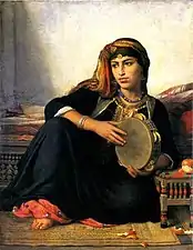 Joueuse de tambourin.