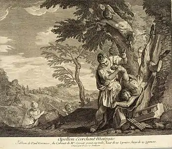 Apollon écorchant Marsyas, d'après Paul Véronèse