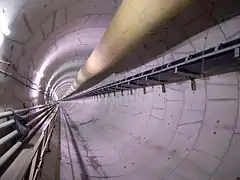 Intérieur du tunnel.