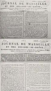 Journal de Marseille et des Bouches-du-Rhône (1820),