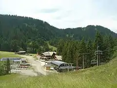 Télésièges du Grand Pré après environ 4 km d'ascension.