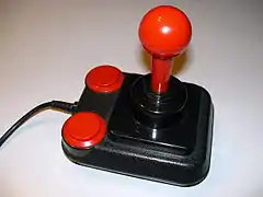Competition Pro, un joystick très populaire sur Amiga et Atari ST.