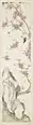 Ju Lian (en) (1824-1904). Oiseau, insectes et pêcher en fleurs, fin 19e déb 20e s. Papier, H. 129 cm. Yale University Art Gallery