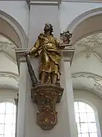 Judas portant l'image du Christ,Joseph Prötzner,église saint-Pierre, Munich.