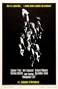 Description de l'image Judgment at Nuremberg (1961 film poster).jpg.