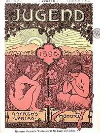 Couverture de Jugend de 1896.