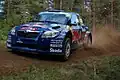 Juho Hänninen au rallye de Finlande en 2009, en WRC