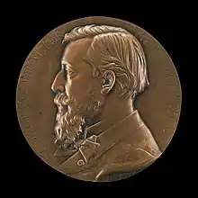 Médaille à l'effigie de Léo Delibes (gravée en 1870 par J.-C. Chaplain)