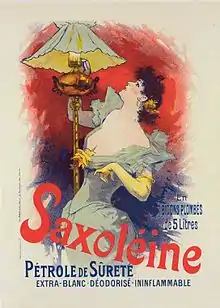 Pétrole de sûreté Saxoléine (entre 1896 et 1900).
