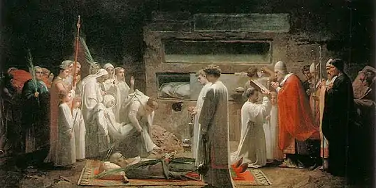 Les Martyrs aux catacombes (1855), Paris, musée d'Orsay.